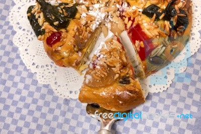Portuguese King Cake Stock Photo