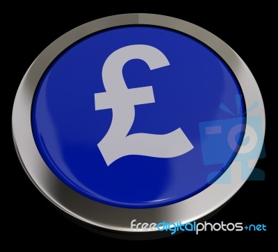 Pound Symbol Button Stock Image