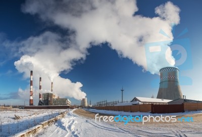 Power Plant Smoking Stock Photo Power Plant Smoking Stock Photo