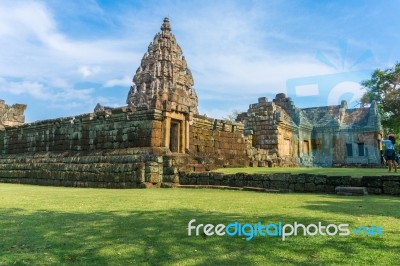 Prasat Hin Phanom Rung Is One Of Thailand Stock Photo