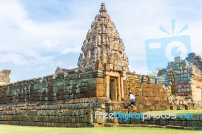 Prasat Hin Phanom Rung Is One Of Thailand Stock Photo