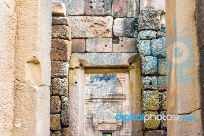 Prasat Hin Phanom Rung Is One Of Thailand Stock Photo