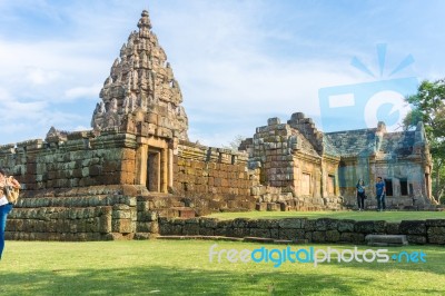 Prasat Hin Phanom Rung Is One Of Thailand Stock Photo