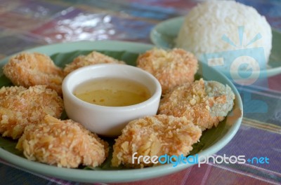 Prawn Cake Stock Photo