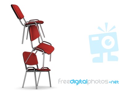 Precarious Chair Stock Image