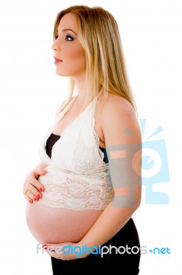 Pregnant Woman Standing Stock Photo Pregnant Woman Standing Stock Photo