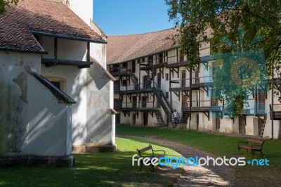 Prejmer, Transylvania/romania - September 20 : Exterior View For… Stock Photo