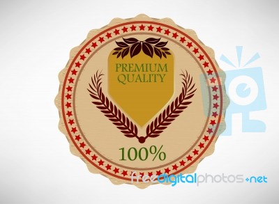 Premium Quality Label Stock Image