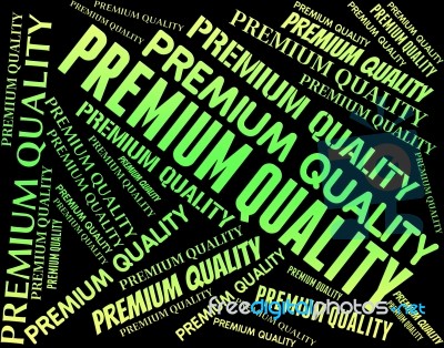 Premium Quality Showing Number One And Approval Stock Image