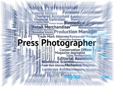 Press Photographer Shows Investigative Journalist And Commentato… Stock Image