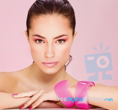 Pretty Young Woman Stock Photo