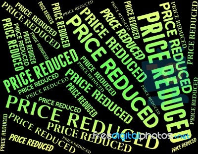 Price Reduced Meaning Charge Outlay And Levy Stock Image
