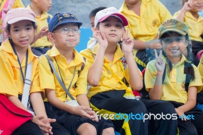 Primary Students Visit The Zoo, In The Jul 27, 2016. Bangkok Thailand Stock Photo