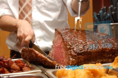 Prime Rib Stock Photo