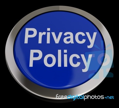 Privacy Policy Button Stock Image