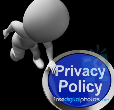 Privacy Policy Button Shows The Company Data Protection Terms Stock Image Privacy Policy Button Shows The Company Data Protection Terms Stock Image