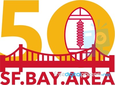 Pro Football Championship 50 Sf Bay Area Stock Image
