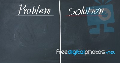 Problem And Solution Stock Photo