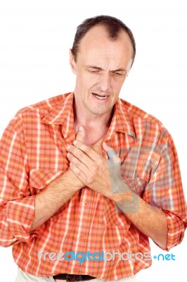 Problem With Breathing Stock Photo