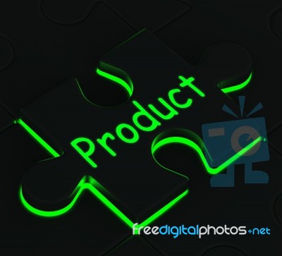 Product Puzzle Shows Stores And Shops Stock Image