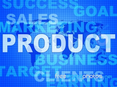 Product Words Represents Made In And Biz Stock Image