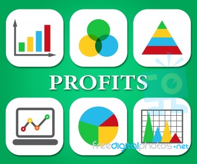 Profits Charts Represents Business Graph And Statistic Stock Image