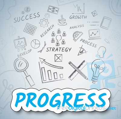 Progress Ideas Means Decide Thoughts And Considering Stock Image Progress Ideas Means Decide Thoughts And Considering Stock Image