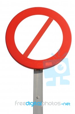 Prohibited Sign Stock Photo
