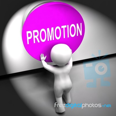 Promotion Pressed Shows New And Higher Role Stock Image