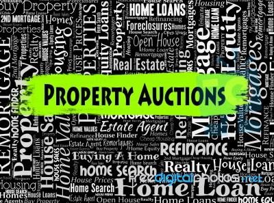 Property Auctions Represents Real Estate And Apartment Stock Image