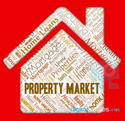 Property Market Represents For Sale And Apartments Stock Image