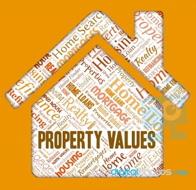 Property Values Means Current Prices And Apartments Stock Image