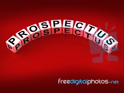 Prospectus Blocks Show Brochures That Advertise Inform And Descr… Stock Image