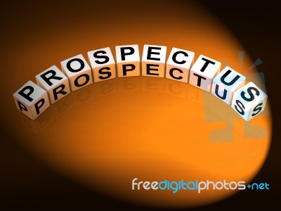 Prospectus Dice Show Brochures That Advertise Inform And Describ… Stock Image