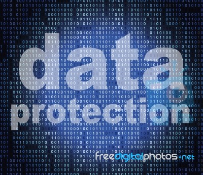 Protection Data Indicates Encryption Forbidden And Protected Stock Image