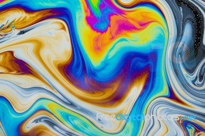 Psychedelic Multicolored Patterns Background. Photo Macro Shot O… Stock Photo