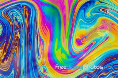 Psychedelic Multicolored Patterns Background. Photo Macro Shot O… Stock Photo
