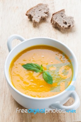 Pumpkin Soup Stock Photo