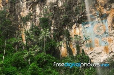 Purlingbrook Falls In Springbrook Stock Photo