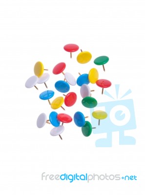 Push Pins Stock Photo