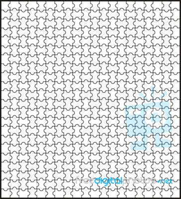 Puzzle Template Stock Image