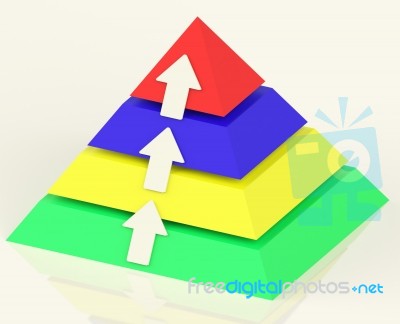 Pyramid With Up Arrows Stock Image