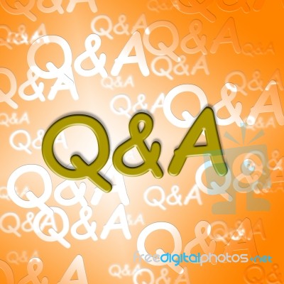 Q&a Words Shows Questions And Answers Inquiry Stock Image