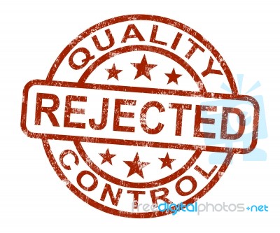 Qc Rejected Stamp Stock Image