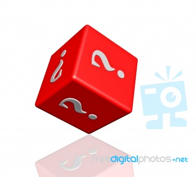 Question Dice  Stock Image