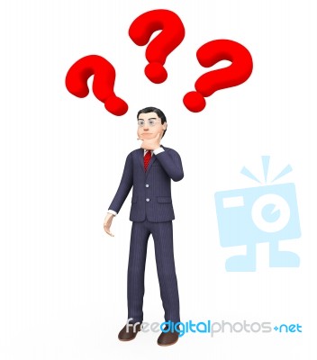 Question Marks Indicates Think About It And Answer Stock Image