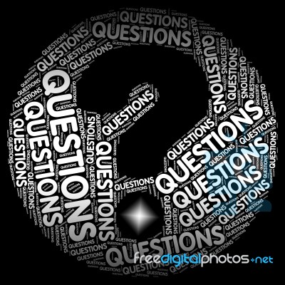 Questions Question Mark Indicates Faq Uncertainty And Problem Stock Image