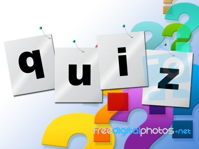 Quiz Questions Means Frequently Puzzle And Quizzes Stock Image
