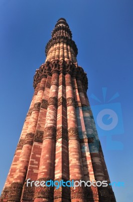 Qutub Minar Stock Photo
