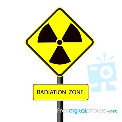 Radiation Warning Symbol Stock Image